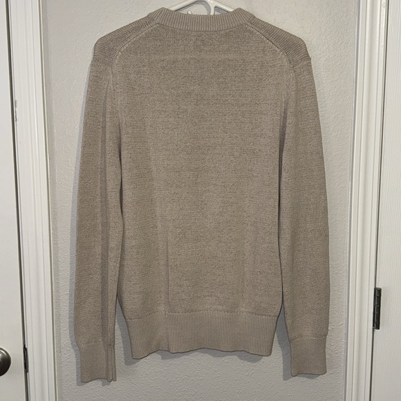 Acne Studios Men’s Jena Linen Knit Crewneck Sweater Classic Neutral - Picture 5 of 5
